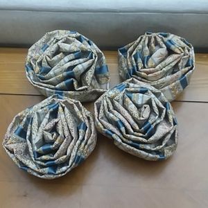 Four Valance or Drape Rosettes